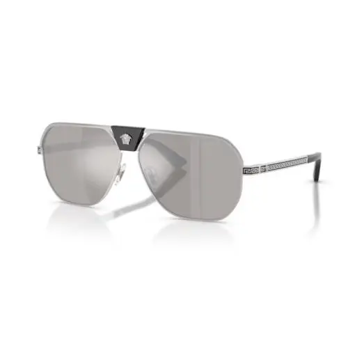 0VE2294 10006G Silver/light Grey Mirror Silver 61mm Men`s Sunglasses by Versace