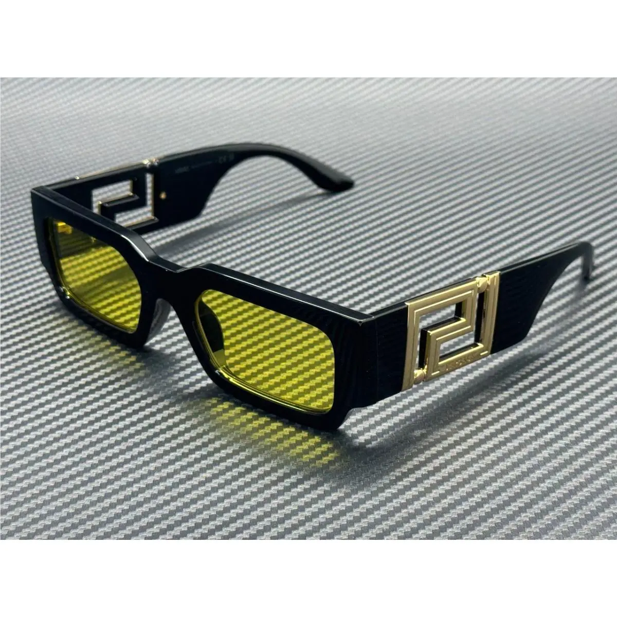 Versace VE4506U GB1 85 Black Yellow Men`s 54 mm Sunglasses