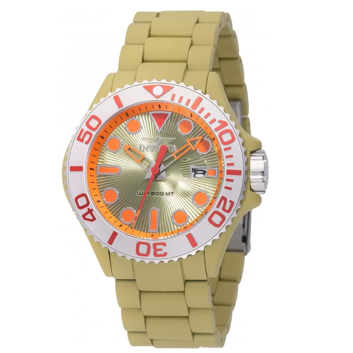 Grand Diver Playa Men`s 42mm Desert Khaki Hydro-plated Watch 49480 by Invicta