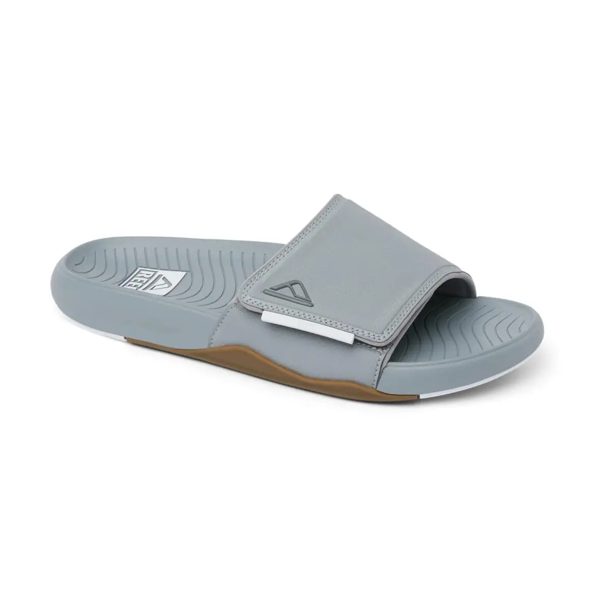 Reef Phantom Slab Men`s Flip Flop Sandals Grey/white - 9 Medium