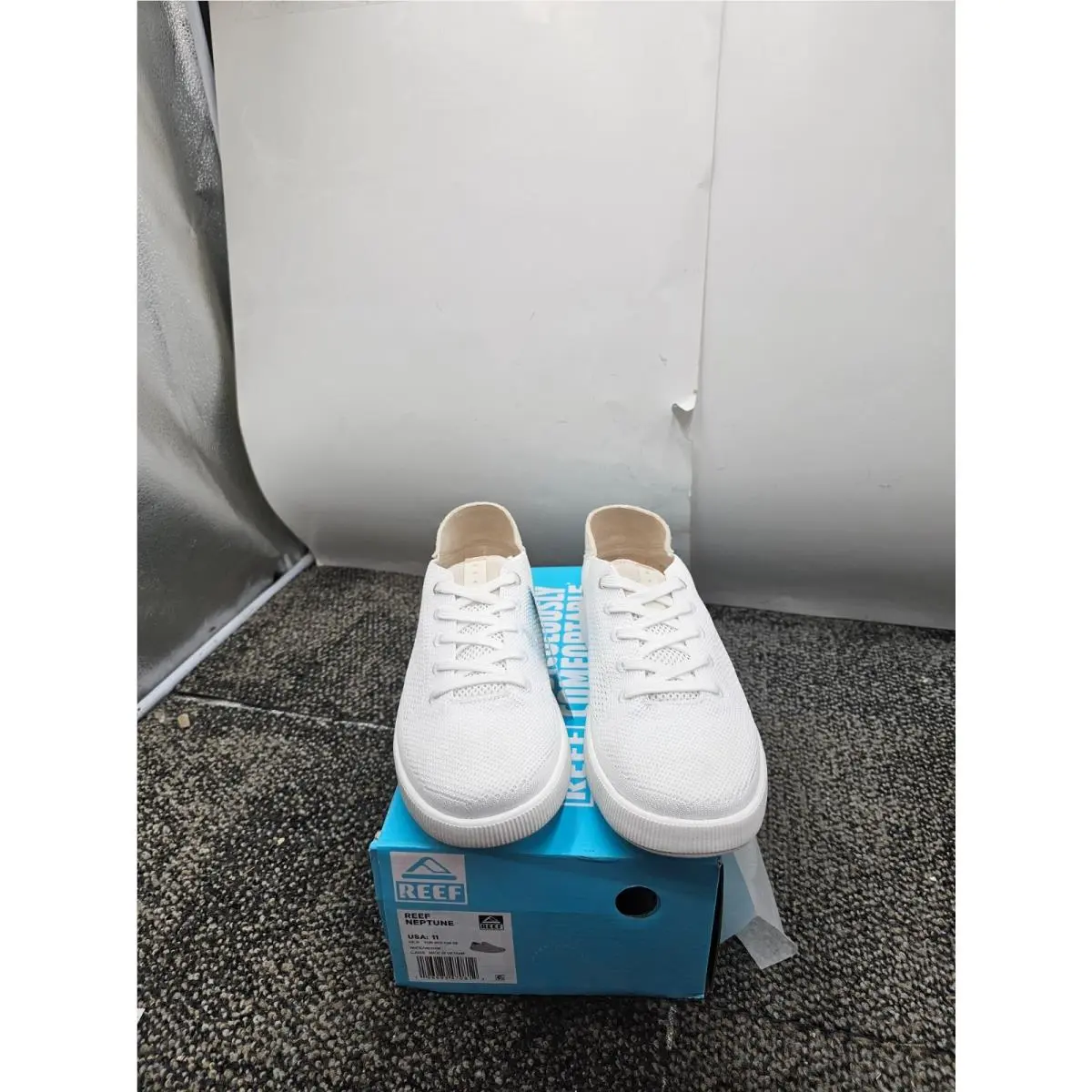 Reef CJ6315 Neptune Womens Casual Shoes White/vintage - Size US 11