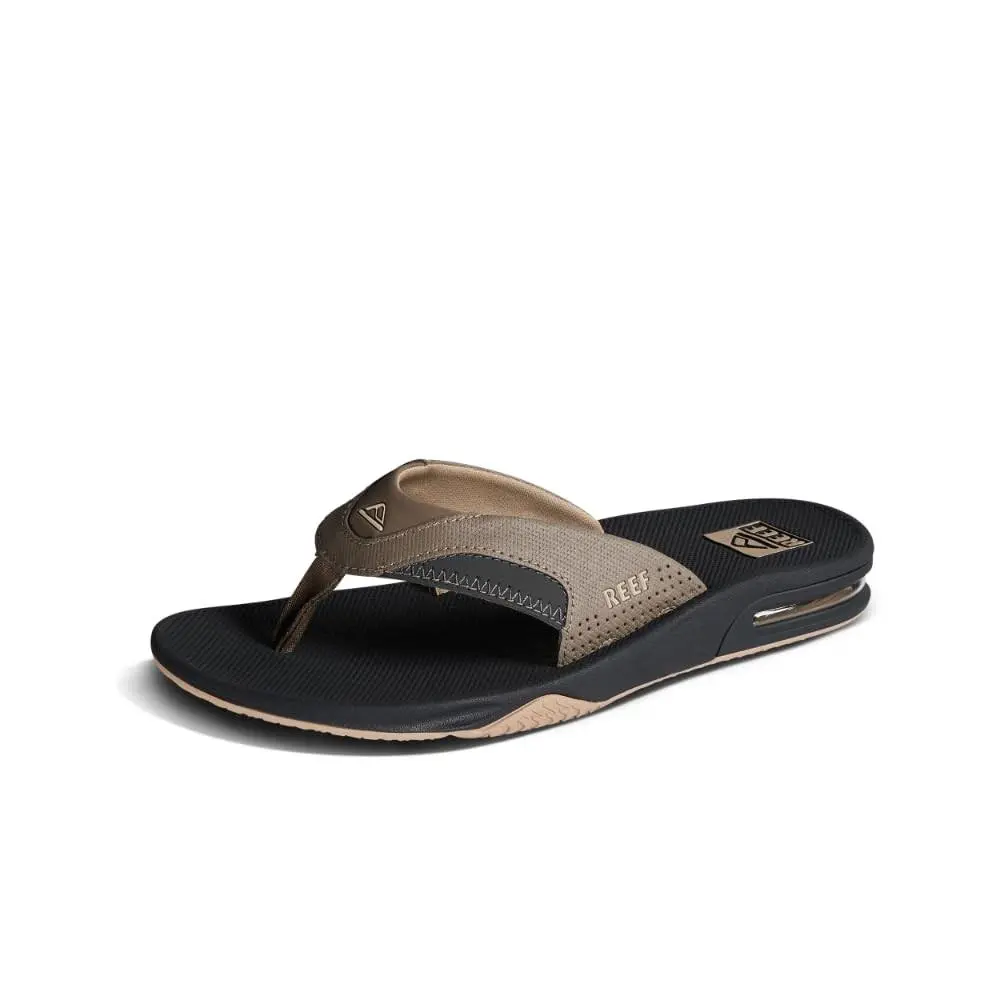 Reef Fanning Men`s Comfort Beach Sandals Fossil/raven - 7 Medium