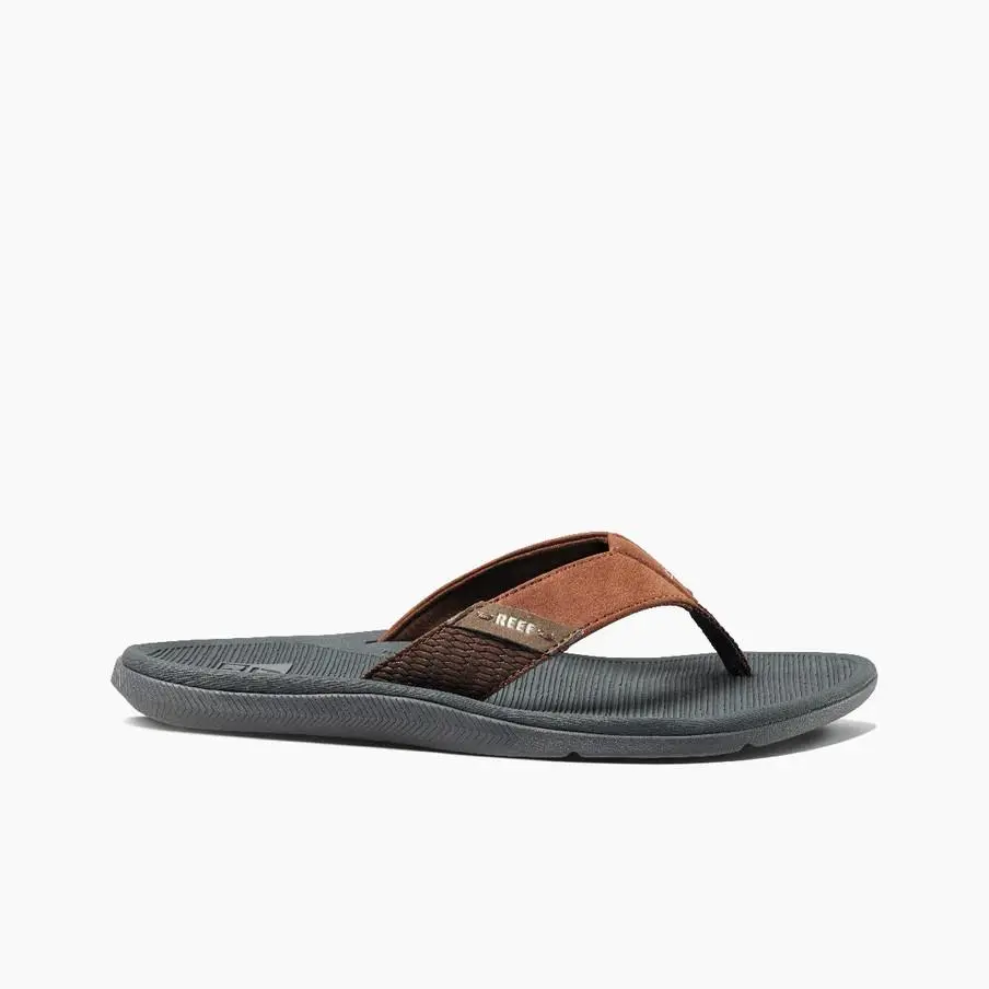 Reef Santa Ana Sandals Mens Grey Tan 9