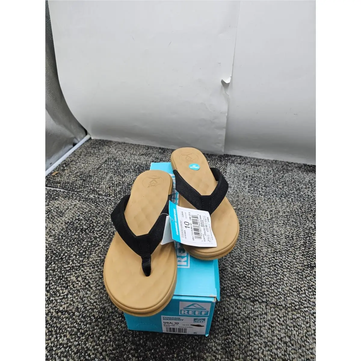 Reef Cushion Harmony Women`s Size 10 Black/tan