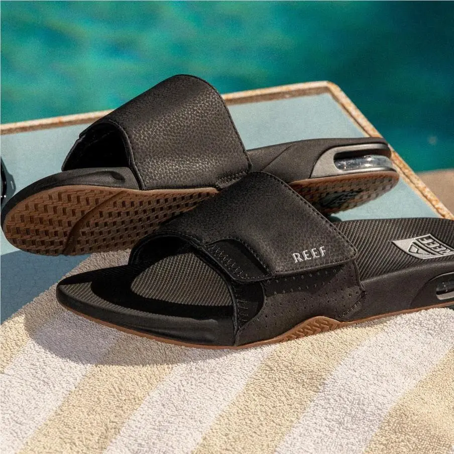 Reef shoes - Fanning Slide - Fanning Slide - Black/Silver (UPC: 194097971425) 7