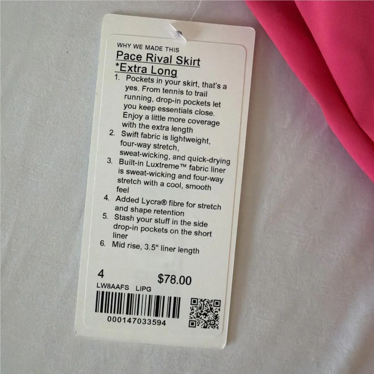 Lululemon clothing - Pink 11