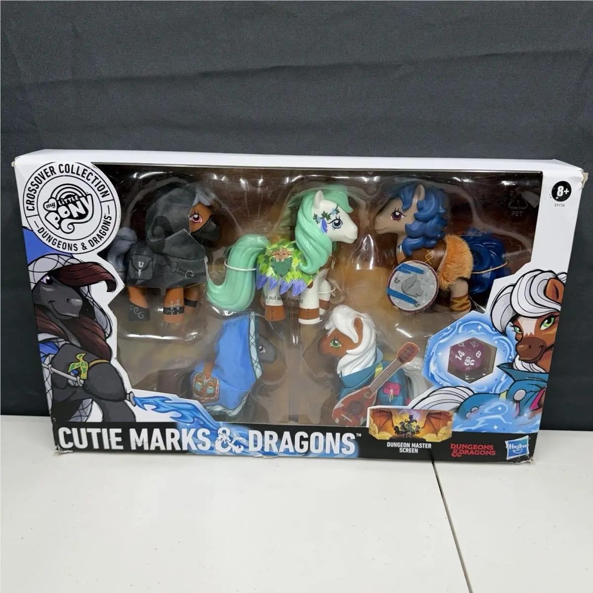My Little Pony Dungeons Dragons Crossover Collection 5 Figures Damage Box