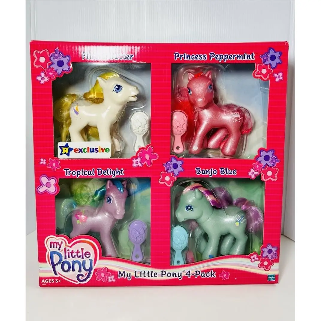 Hasbro My Little Pony Toys R Us Exclusive 4-Pack G3 Nitb 2005 Finger Paints