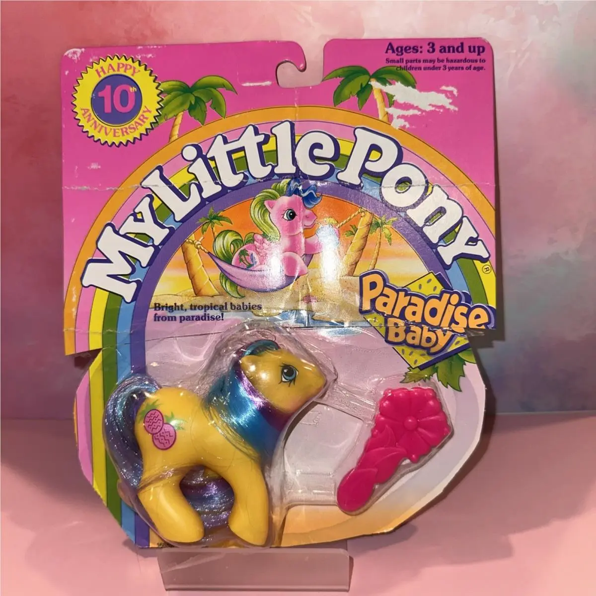 Vintage 1991 Hasbro G1 My Little Pony Paradise Baby Pineapple In Package