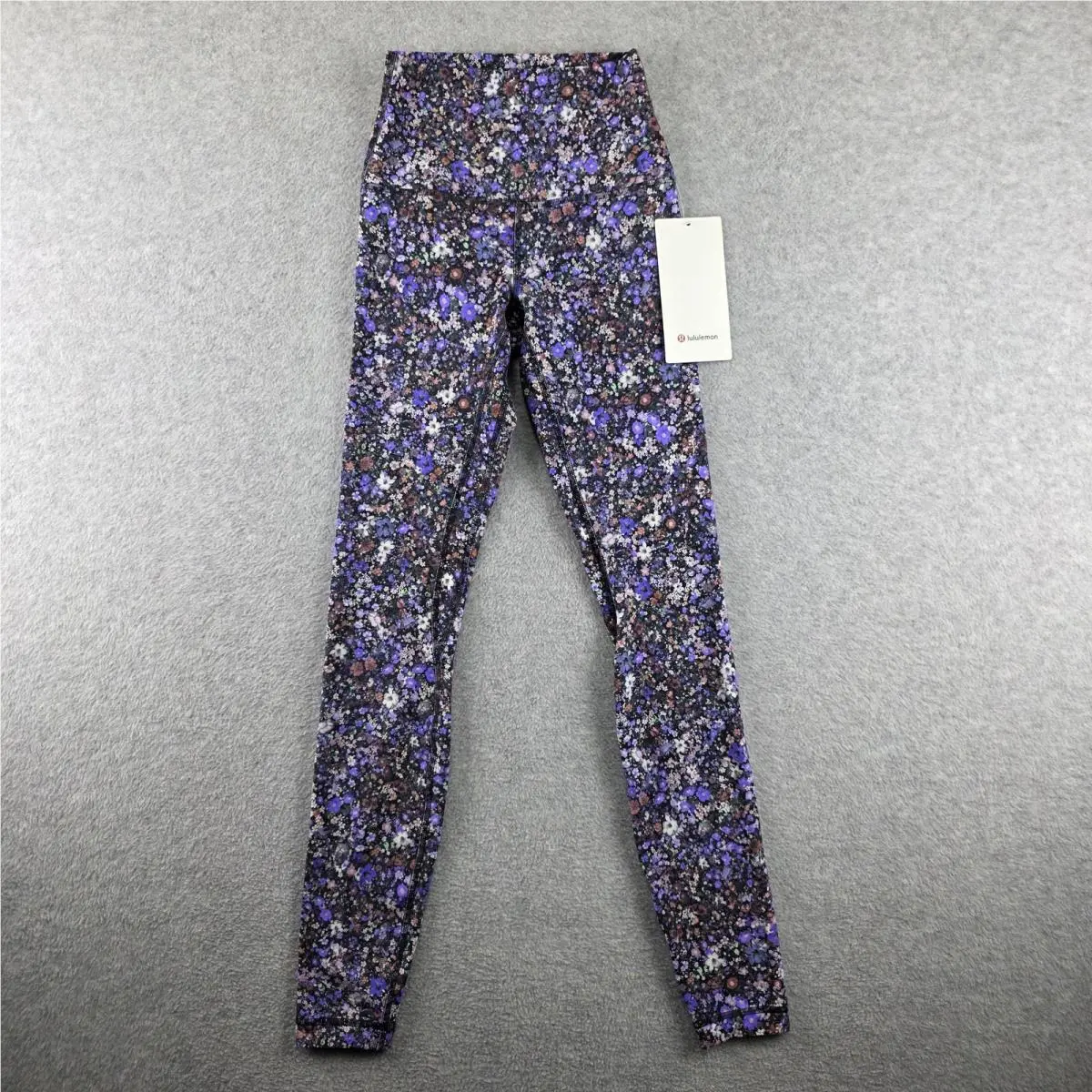 Lululemon Align HR 28 Leggings Womens 2 Purple Floral Nulu Yoga Pants