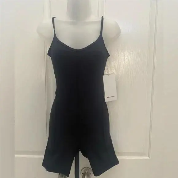 Wtag-lululemon Ribbed Contoured Unitard 6” Sz 4