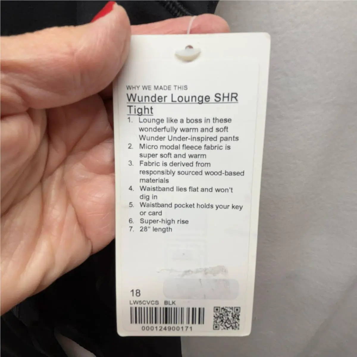Lululemon Wunder Under Leggings - Size 18 - Black