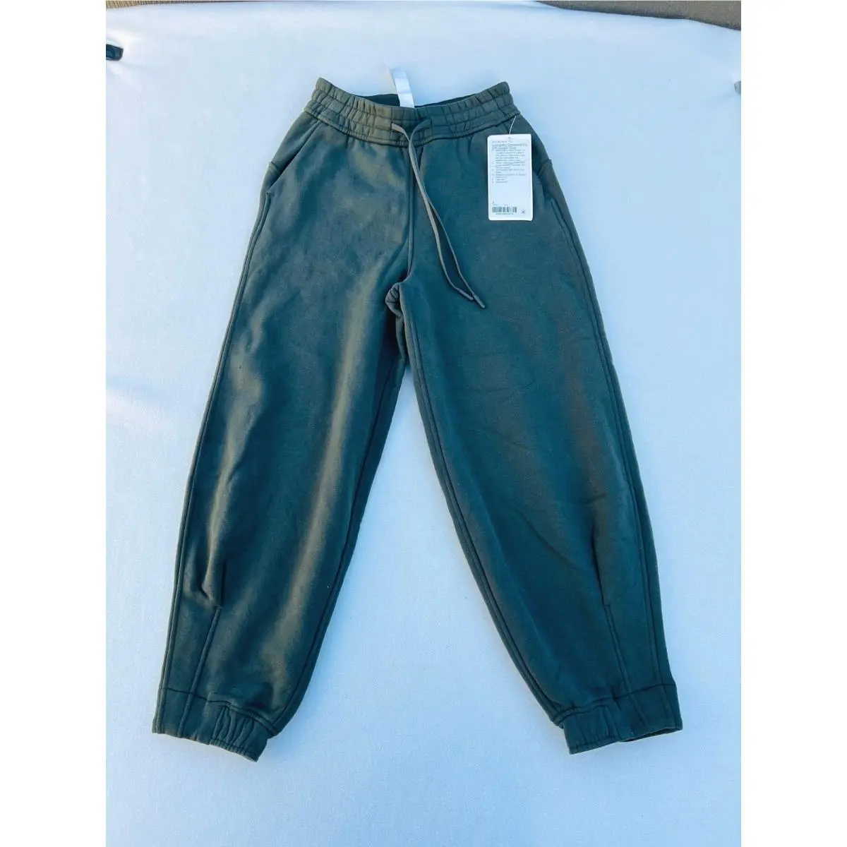 Lululemon Loungeful Oversized-fit HR Jogger Crop Slate Brown Olive Womens Size 2