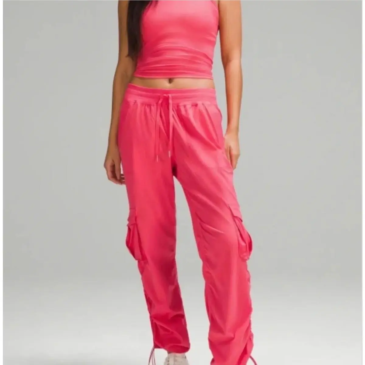 Lululemon Dance Studio Relaxed-fit MR Cargo Pant Glzp Glaze Pink Sz M NWT$148