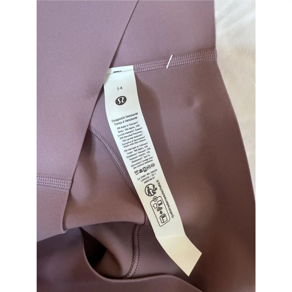Lululemon clothing - LW5FZES - LW5FZES - Lavender 5