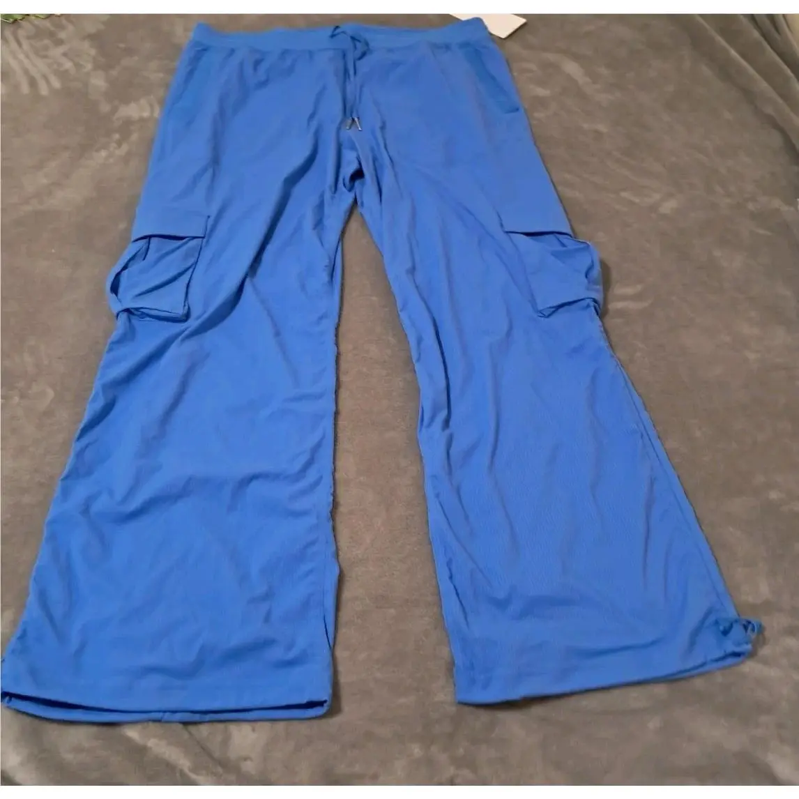 Lululemon Dance Studio Relaxed-fit Mid-rise Cargo Blue Women’s Pants Sz. XL 14