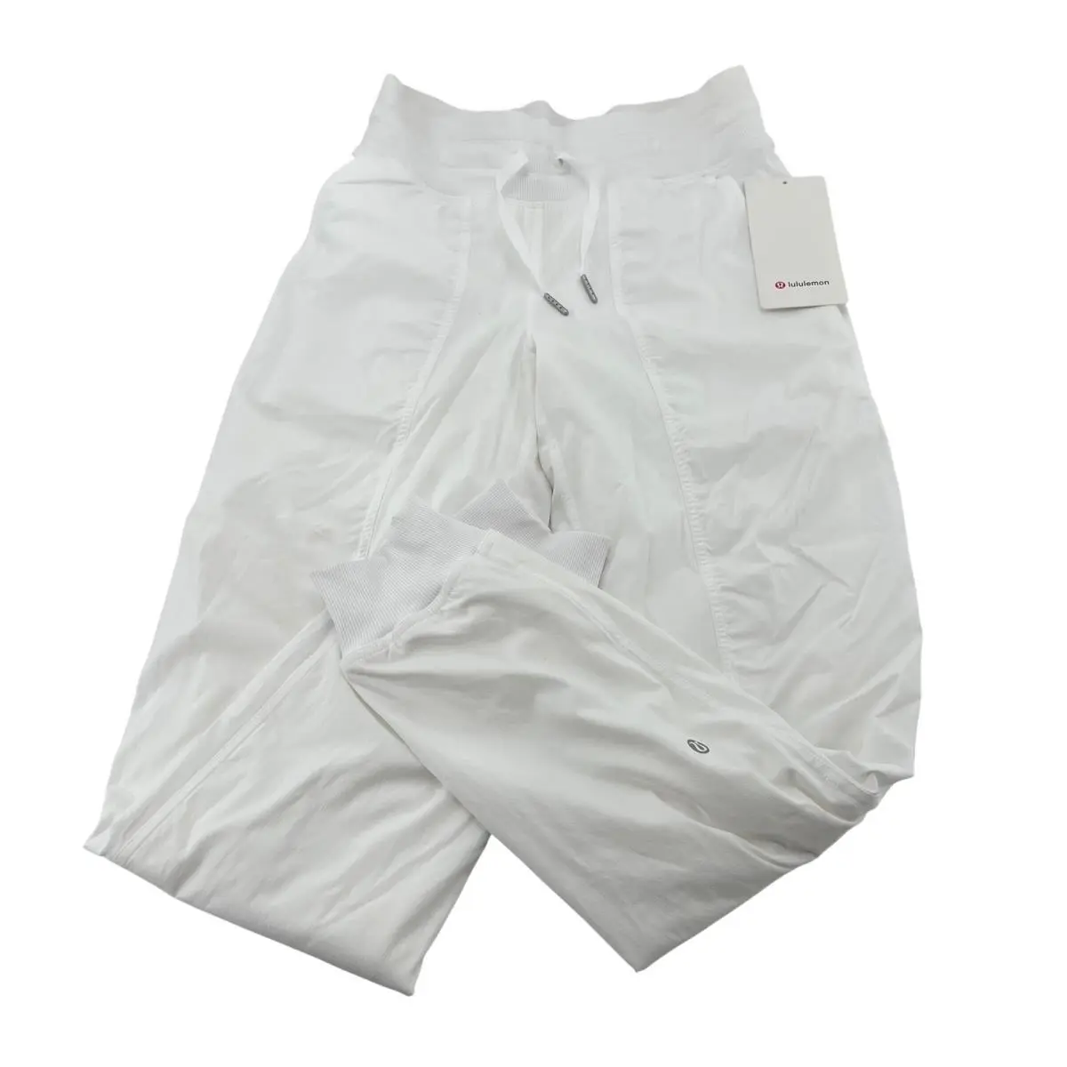 Lululemon Dance Studio Mid Rise Jogger Lined White LW5ENPS Wht Womens 4