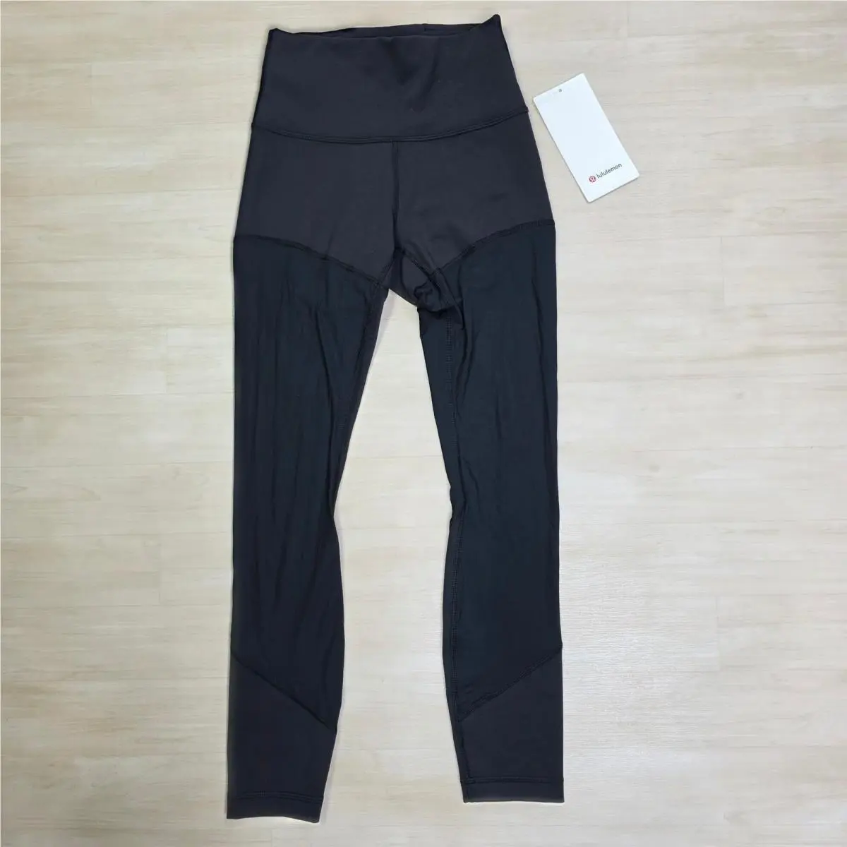 Lululemon Wunder Train Mesh HR Tight 25 Black Womens Size 4 Athletic Leggings