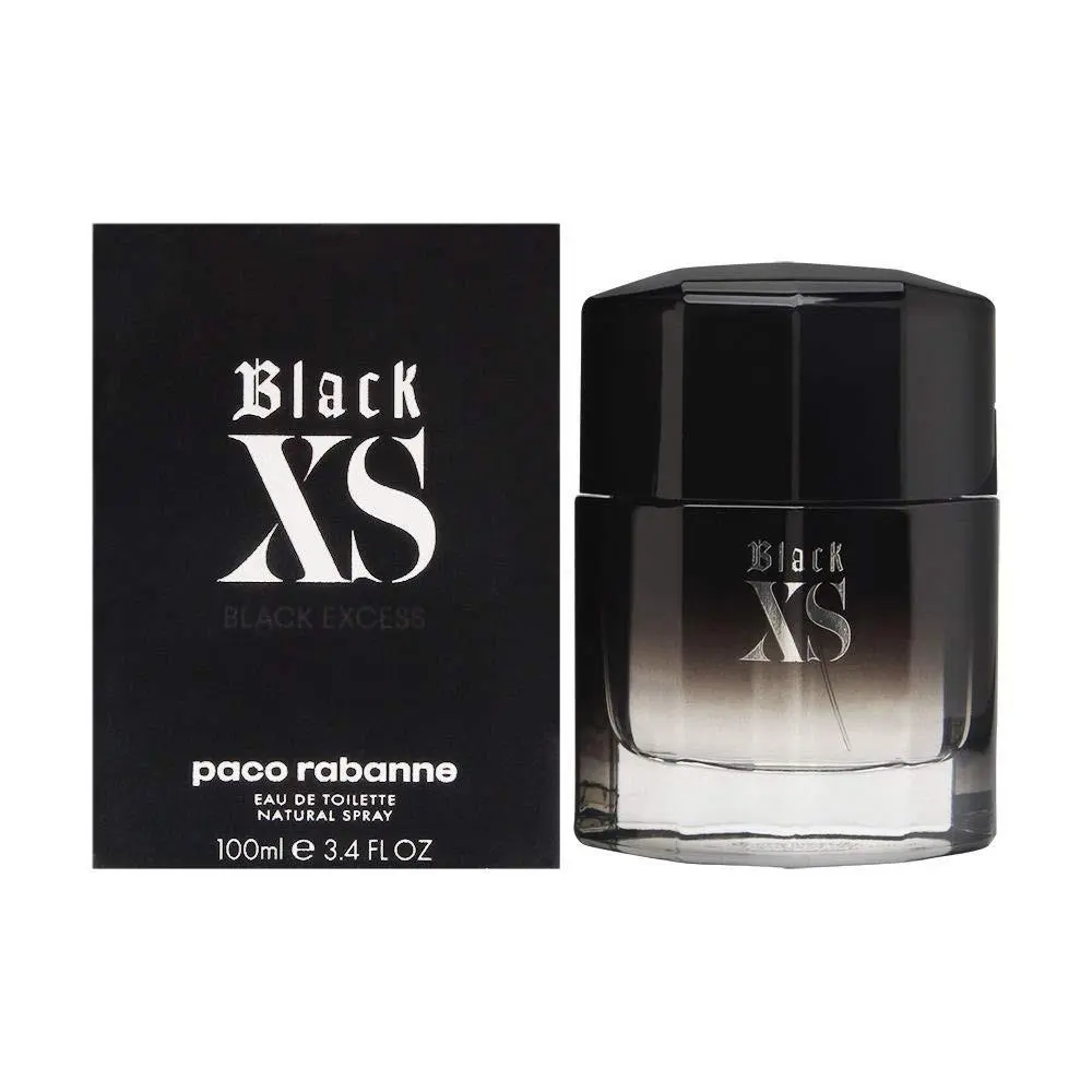 Black XS Excess by Paco Rabanne For Men 3.4 oz Eau de Toilette Spray