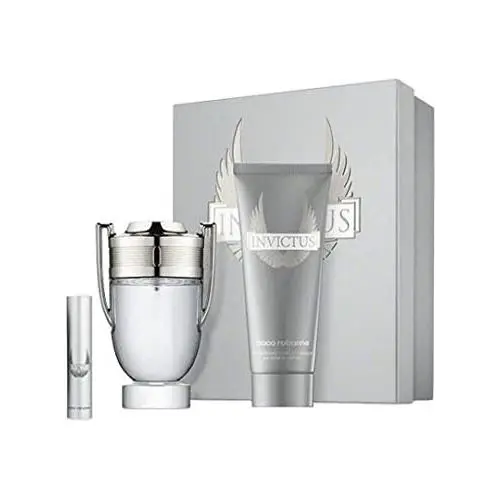 Paco Rabanne Invictus Set For Men 3.4 Edt 3.4 SG 0.34 TS