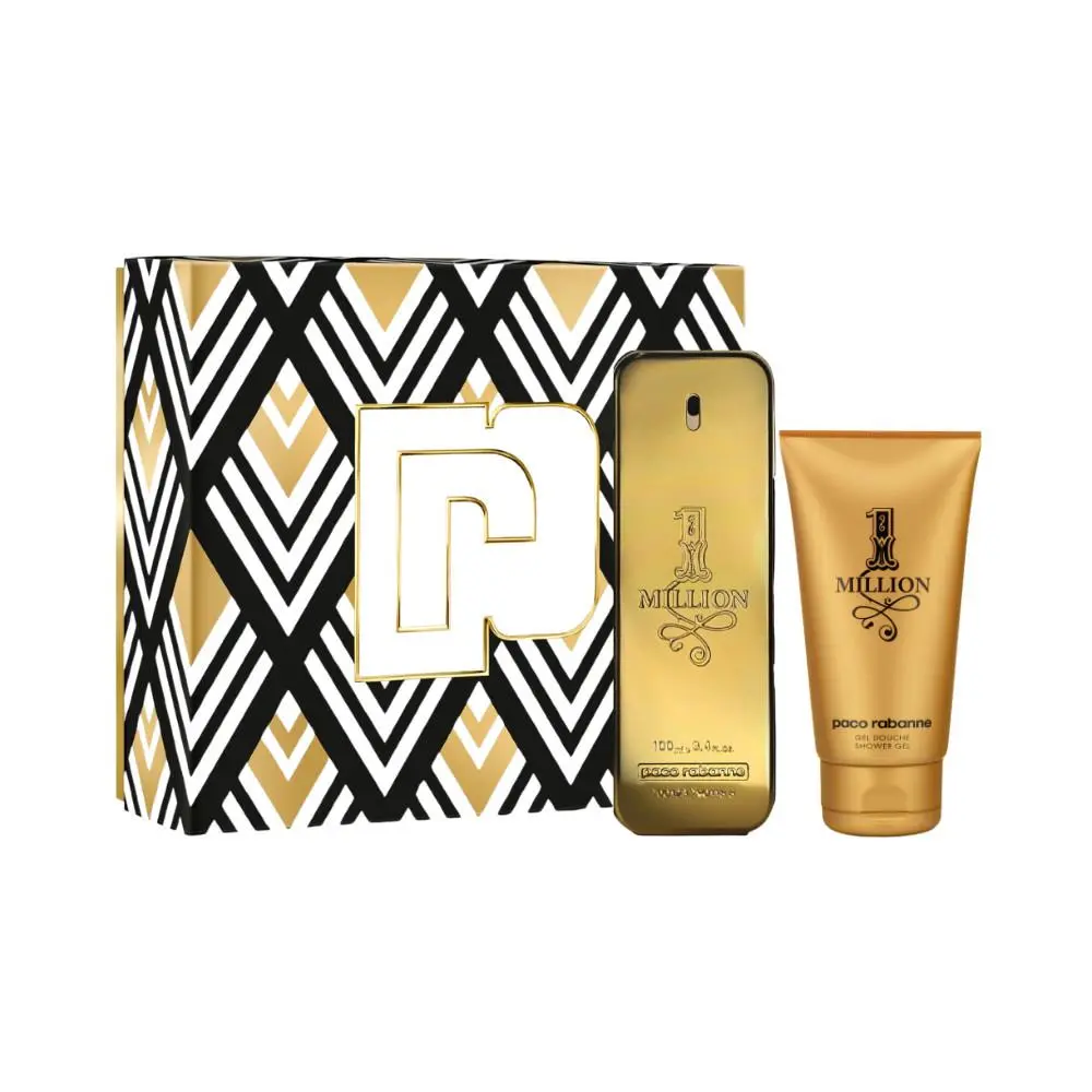 Paco Rabanne 1 Million Gift Set For Men – 3.4 oz Edt Shower Gel