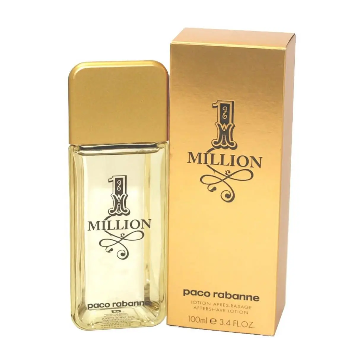 Paco Rabanne 1 Million Aftershave Lotion 3.4 Oz / 100 Ml