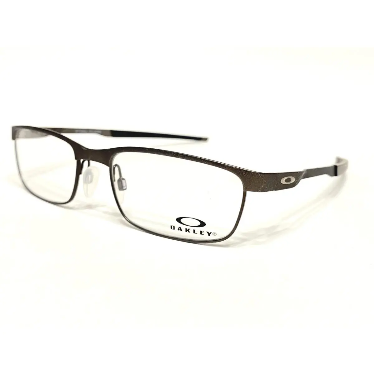 Oakley Steel Plate OX3222 0254 Men`s Pewter Cement Eyeglass Frames 54/18 141