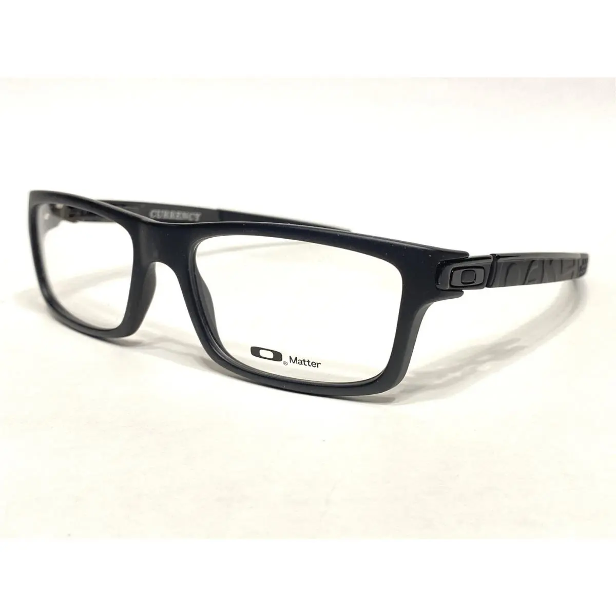 Oakley Currency OX8026 0154 Men`s Satin Black Eyeglasses Frames 54/17 133