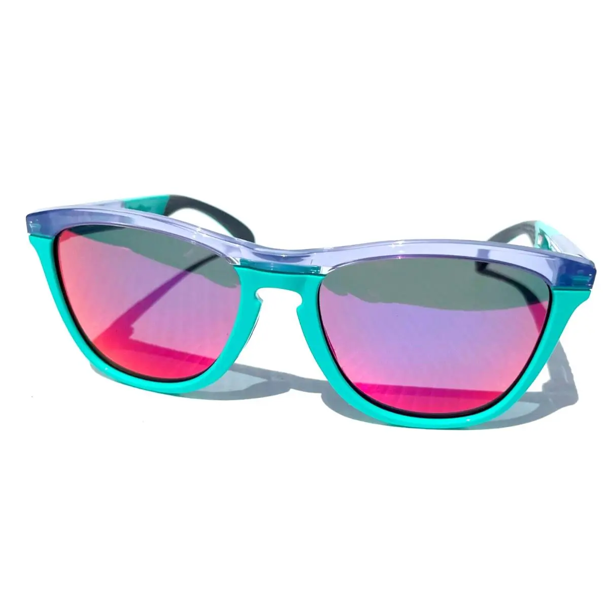 Oakley Frogskins Range Lilac Celeste Polarized Galaxy Violet Sunglass 9284-06