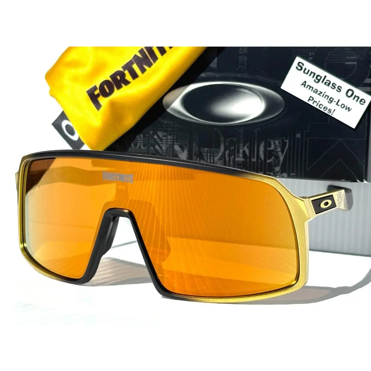 Oakley Sutro Fortnite Midas Gold Prizm 24K Gold Mirror Lens Sunglass 9406-C2