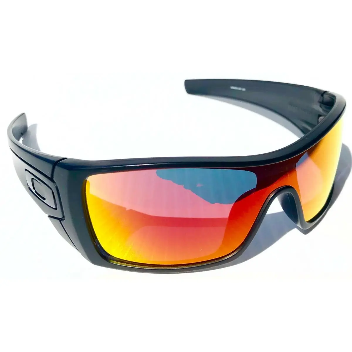 Oakley Batwolf Black Carbon Icon Polarized Galaxy Ruby Lens Sunglass 9101