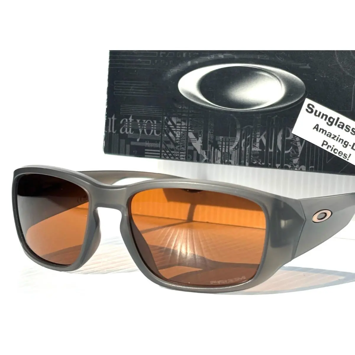 Oakley Tourniquet Matte Grey Smoke Prizm Bronze Lens Sunglass 9521-02