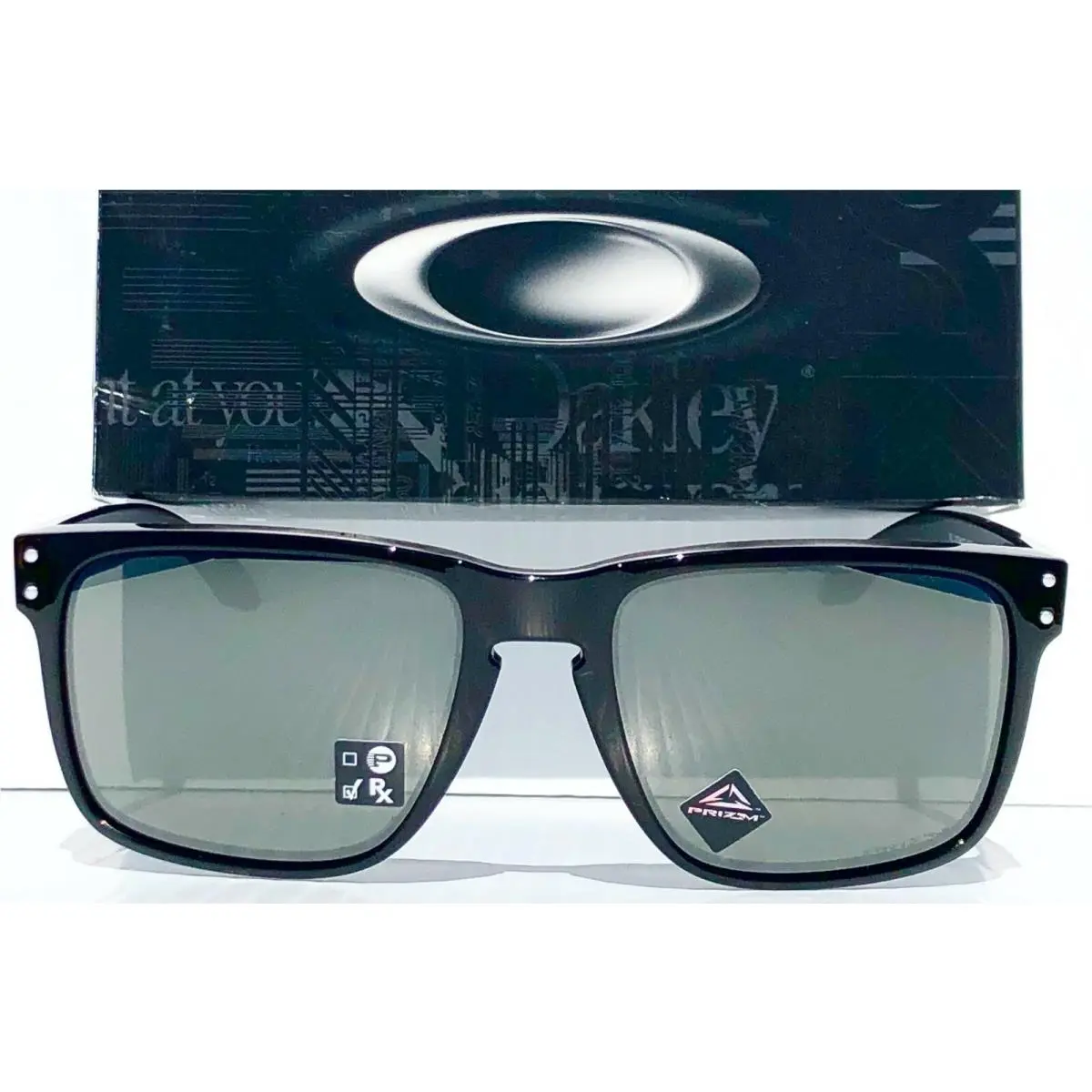Oakley Holbrook XL Black Shiny Prizm Black Iridium Sunglass 9417-16