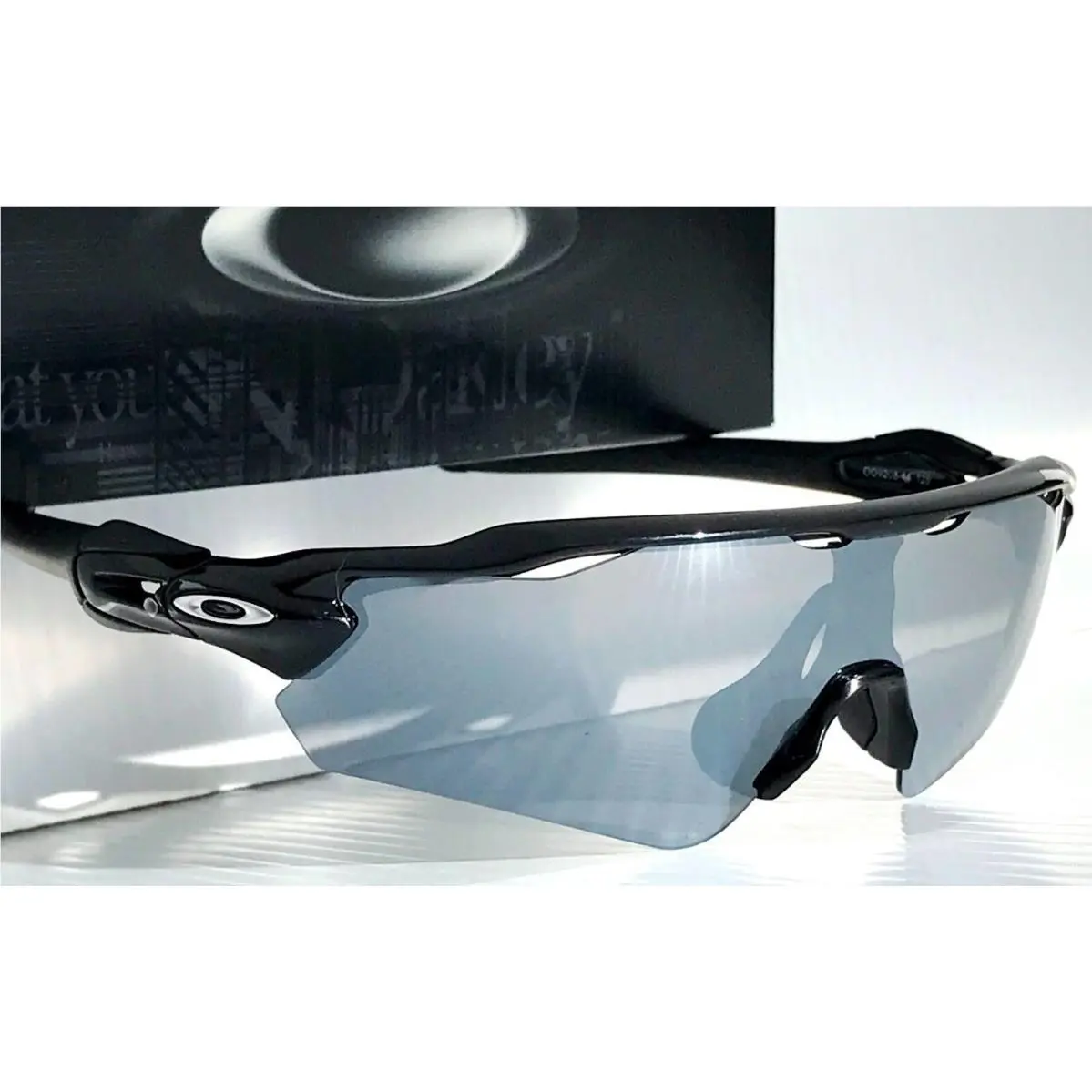 Oakley Radar EV Path Shiny Black Polarized Galaxy Chrome Sunglass 9208
