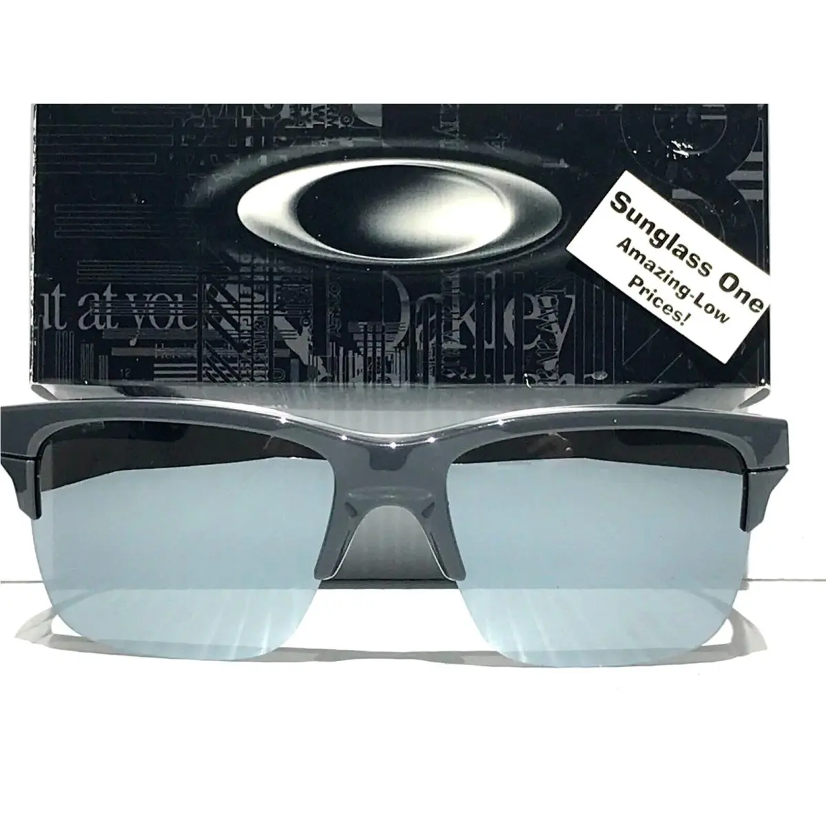 Oakley Thinlink Dark Grey Polarized Galaxy Chrome Mirror Sunglass 9316-04
