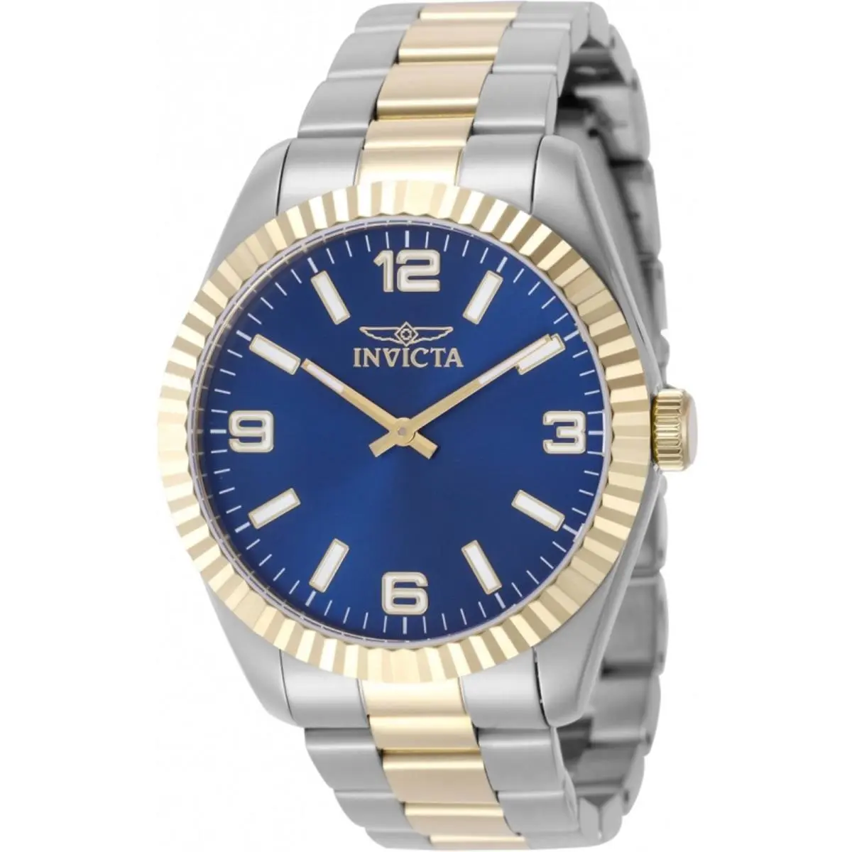 Invicta Men`s Watch Specialty Quartz Blue Dial Two Tone Steel Bracelet 49678