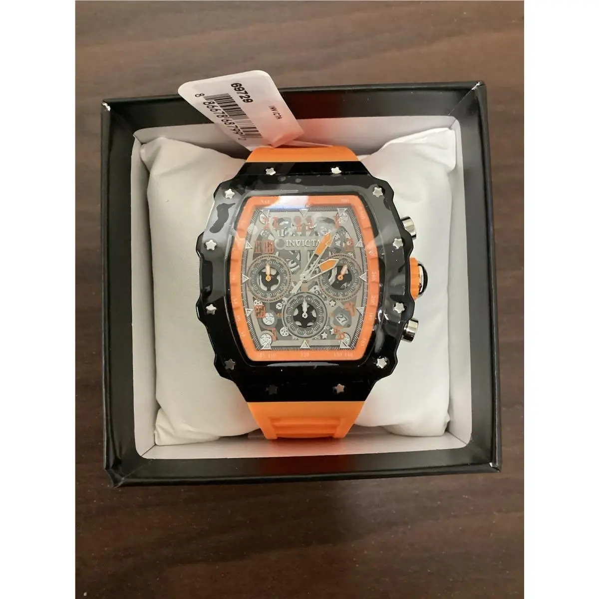 Invicta Racing 69729 Men`s Watch - Quartz Movement - Acrylic with Silver Dial