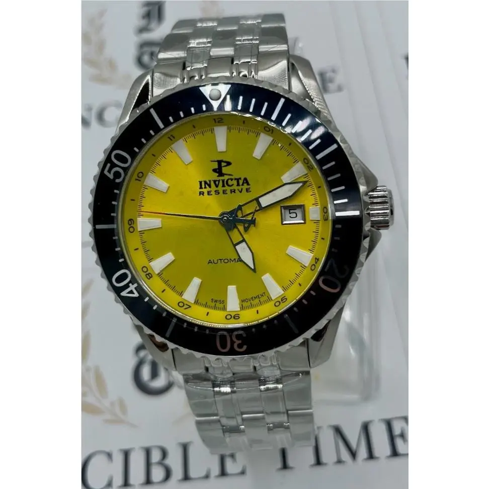 Invicta Reserve Automatic Swiss Eta 2824 Caliber Men`s Watch Only 125 Made 49236