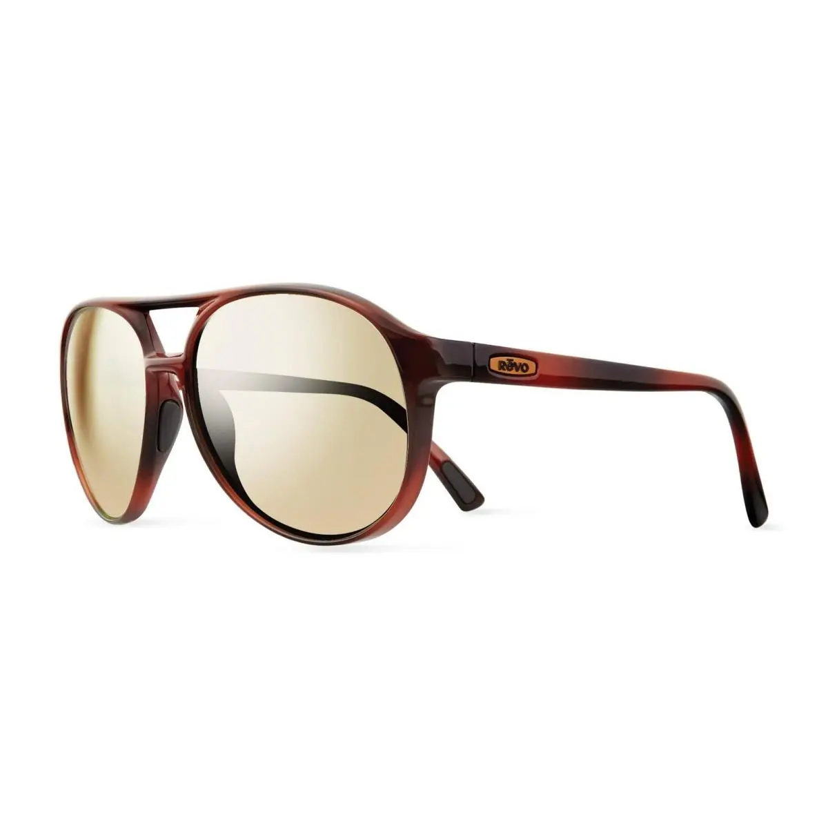 Revo Unisex RE 1059 Marx Aviator Polarized UV Protection Sunglasses Honey Torto