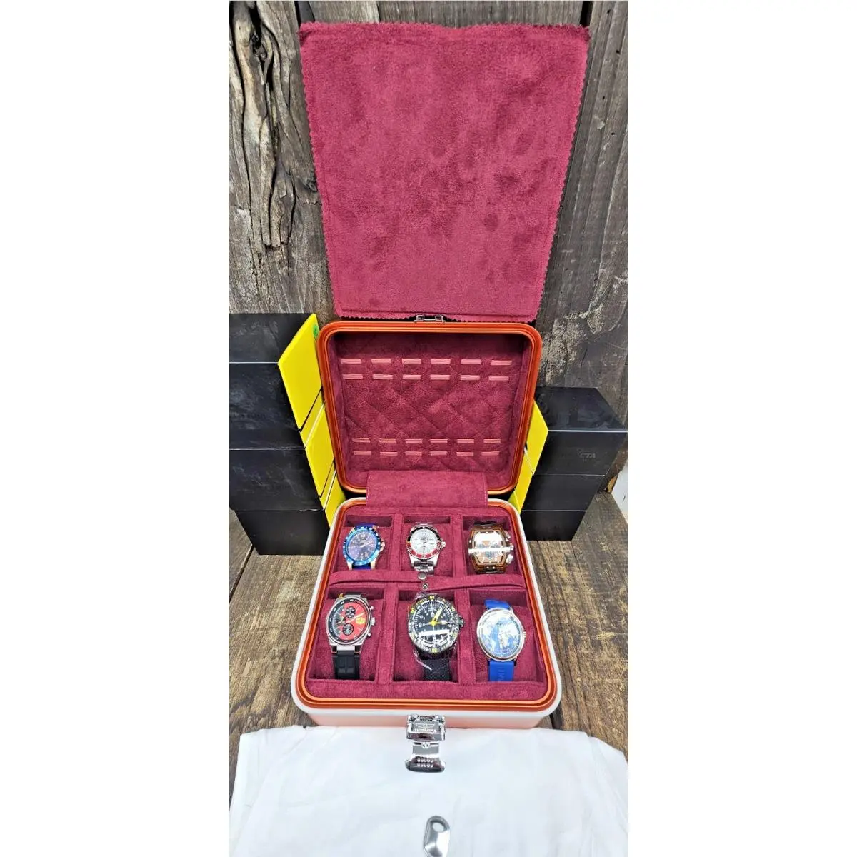 6 Invicta Watch Lot Pro Diver S1 Rally Coalition Forces Racing-carrying Case
