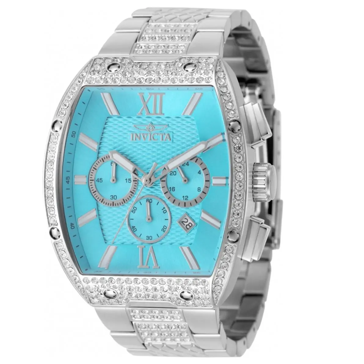 Invicta Celestial Primus Men`s 43mm 200 Crystals Blue Chrono Quartz Watch 50192