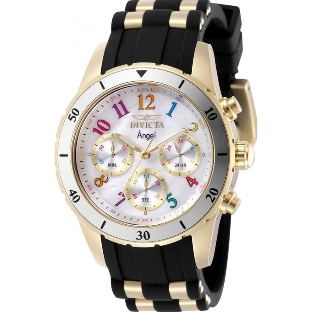 Invicta Women`s 49803 Angel Quartz VD54 White Dial Watch