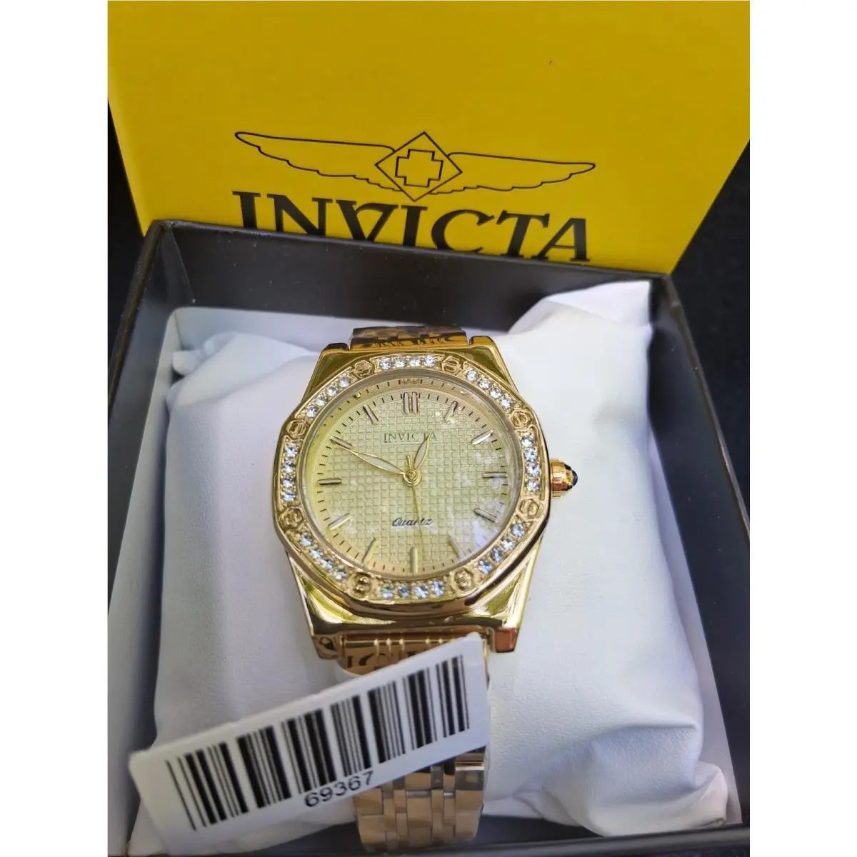 Invicta Wildflower Women’s Watch 33mm Gold Austrian Pave Crystals 69367