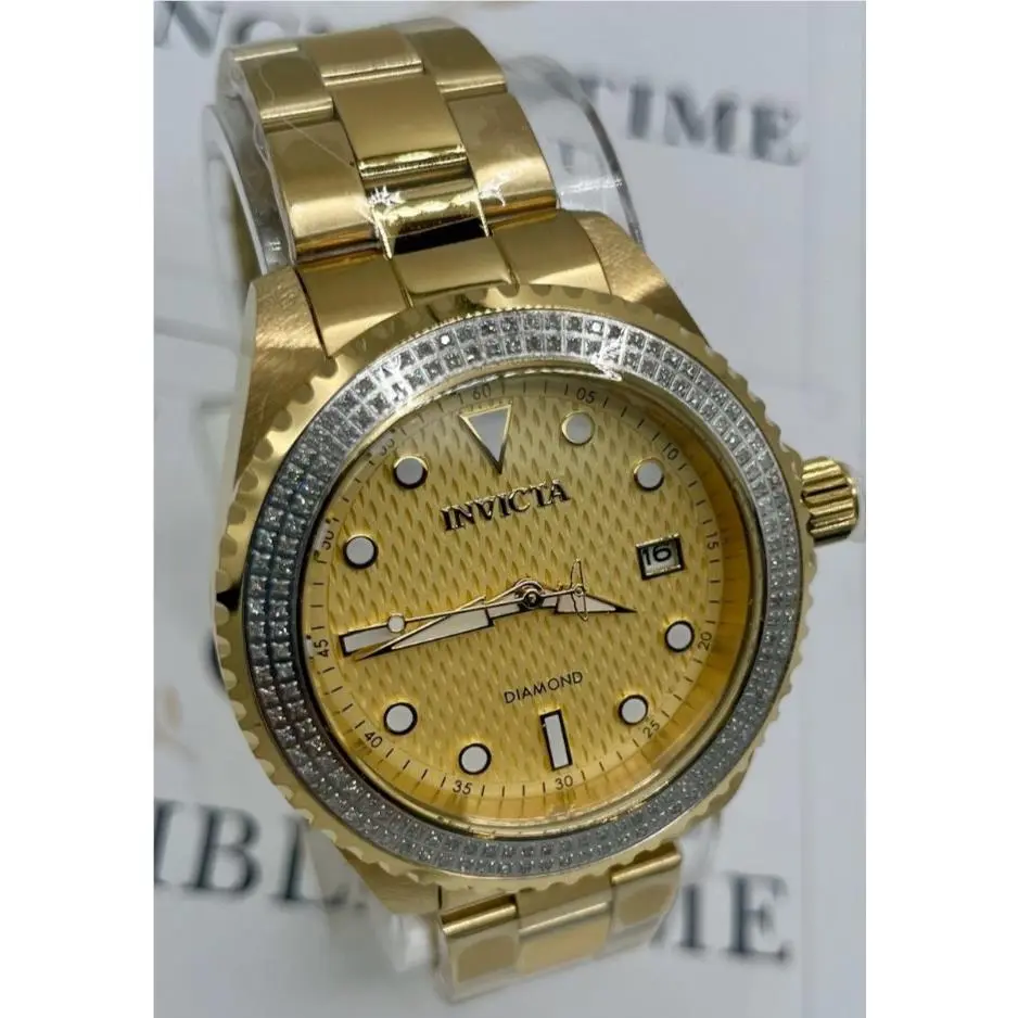 Invicta Elite Diamond 0.76 Carat Diamond Unisex Watch - 38mm Gold 48777