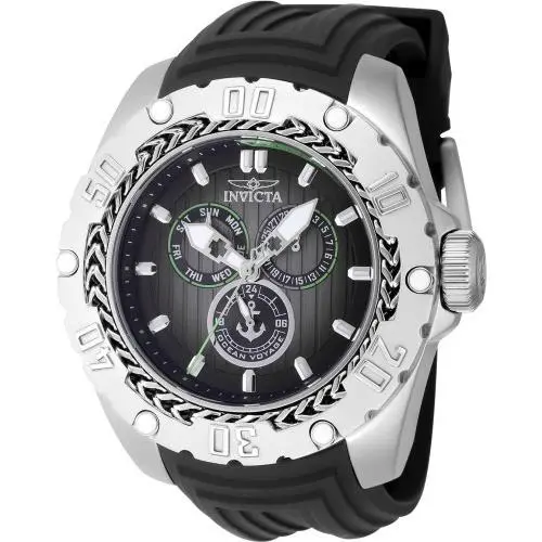 Invicta Men Ocean Voyage 51mm Quartz Ocean Voyage Black Grey Green Watch