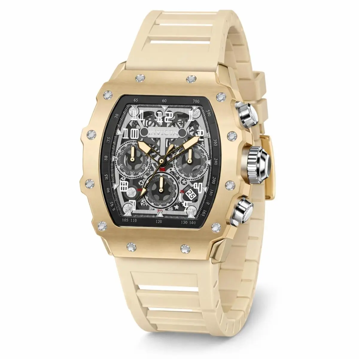 Invicta Racing Sand Beaches - Nitro Gen Men`s Watch 43mm Beige 69704