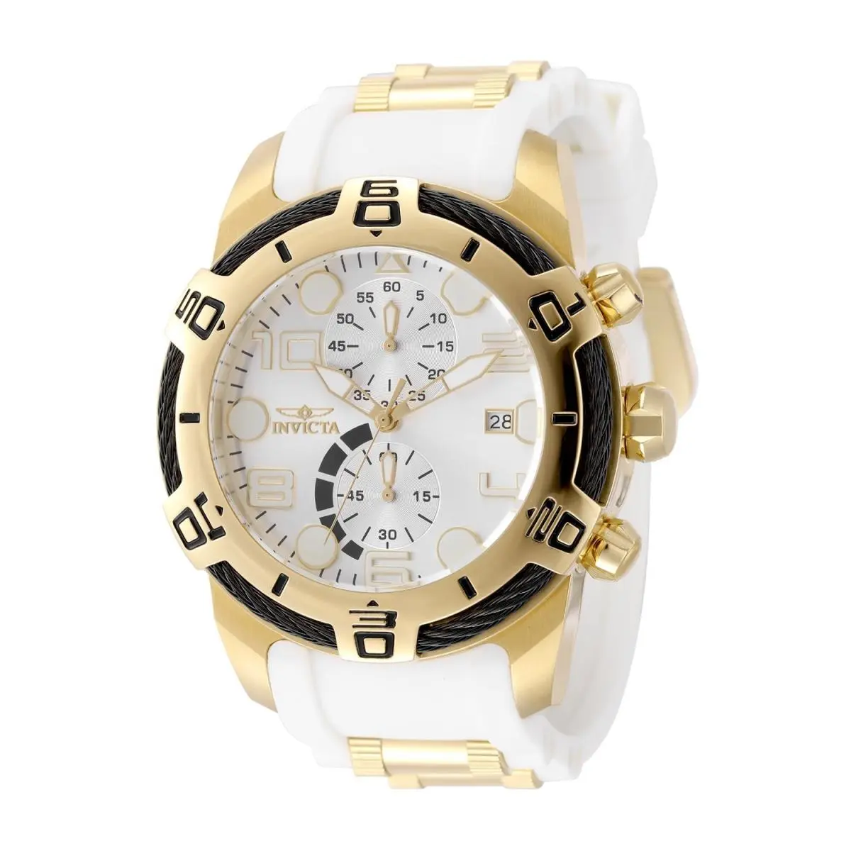 Invicta 50583 Bolt Nexus X Men`s Watch 50mm Silver Dial 26m WR