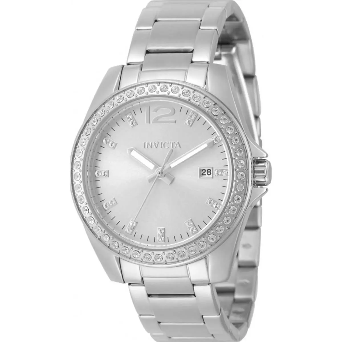 Invicta Women`s 49846 Angel Quartz PC32 Silver Dial Watch