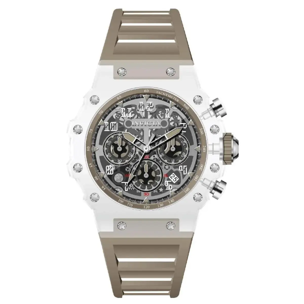 Invicta Racing Vaulthaan Men`s Watch - 44mm Khaki 69684