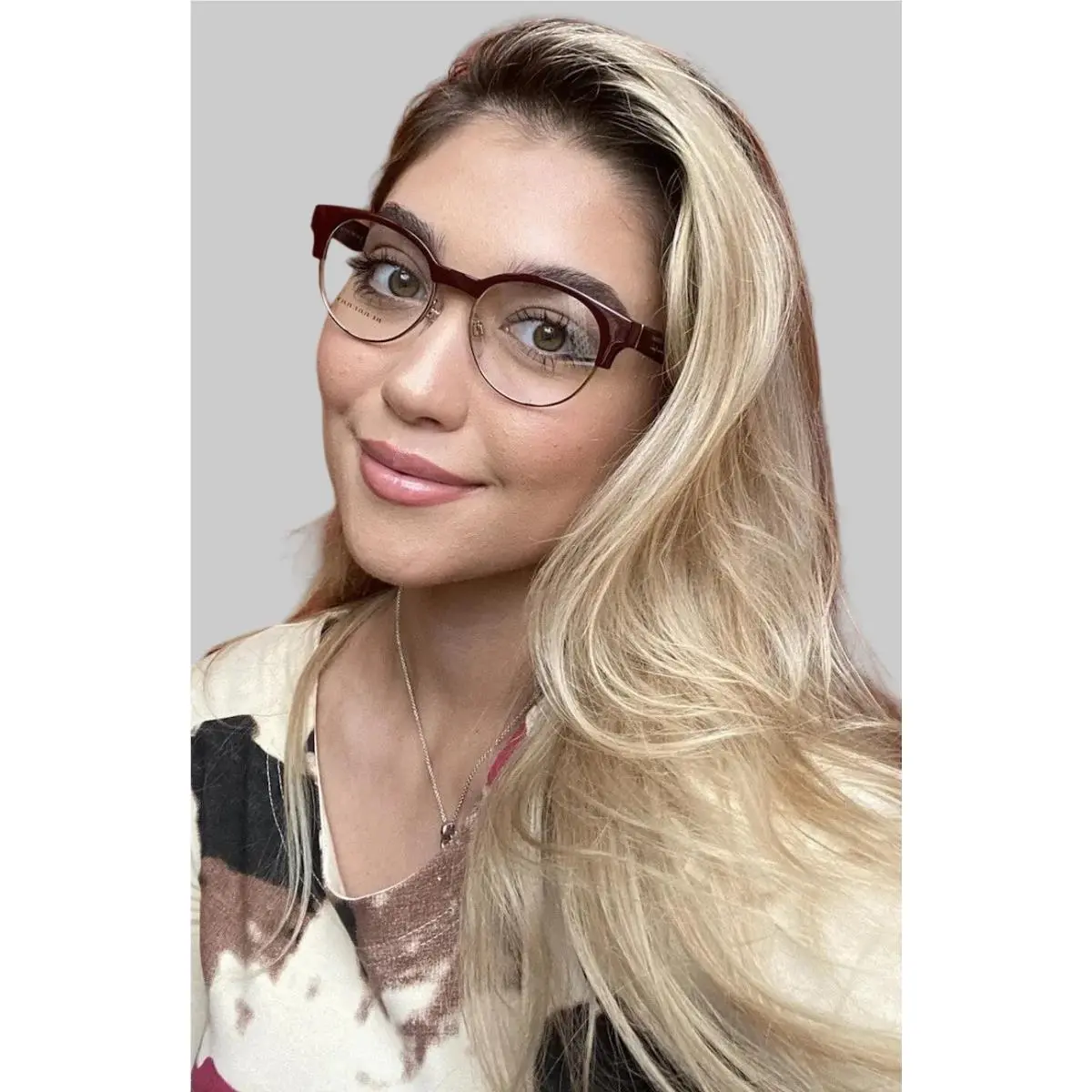 Burberry B 6122 3687 50mm Burgundy Round Women Eyeglasses Frame Italy